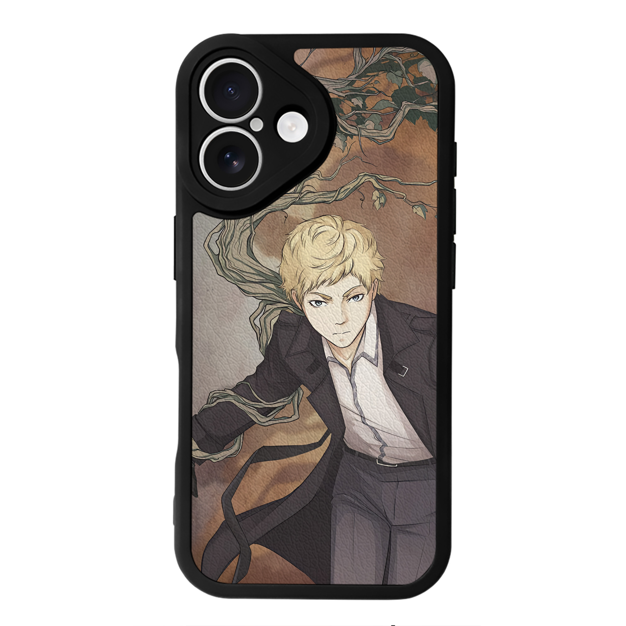 （画像用） 文豪ストレイドッグス Bungo Stray Dogs 【iPhone 16シリーズ対応】シリコンスマホケース（レザー調） 材質：シリコン